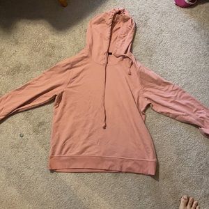 Pink pullover sweatshirt